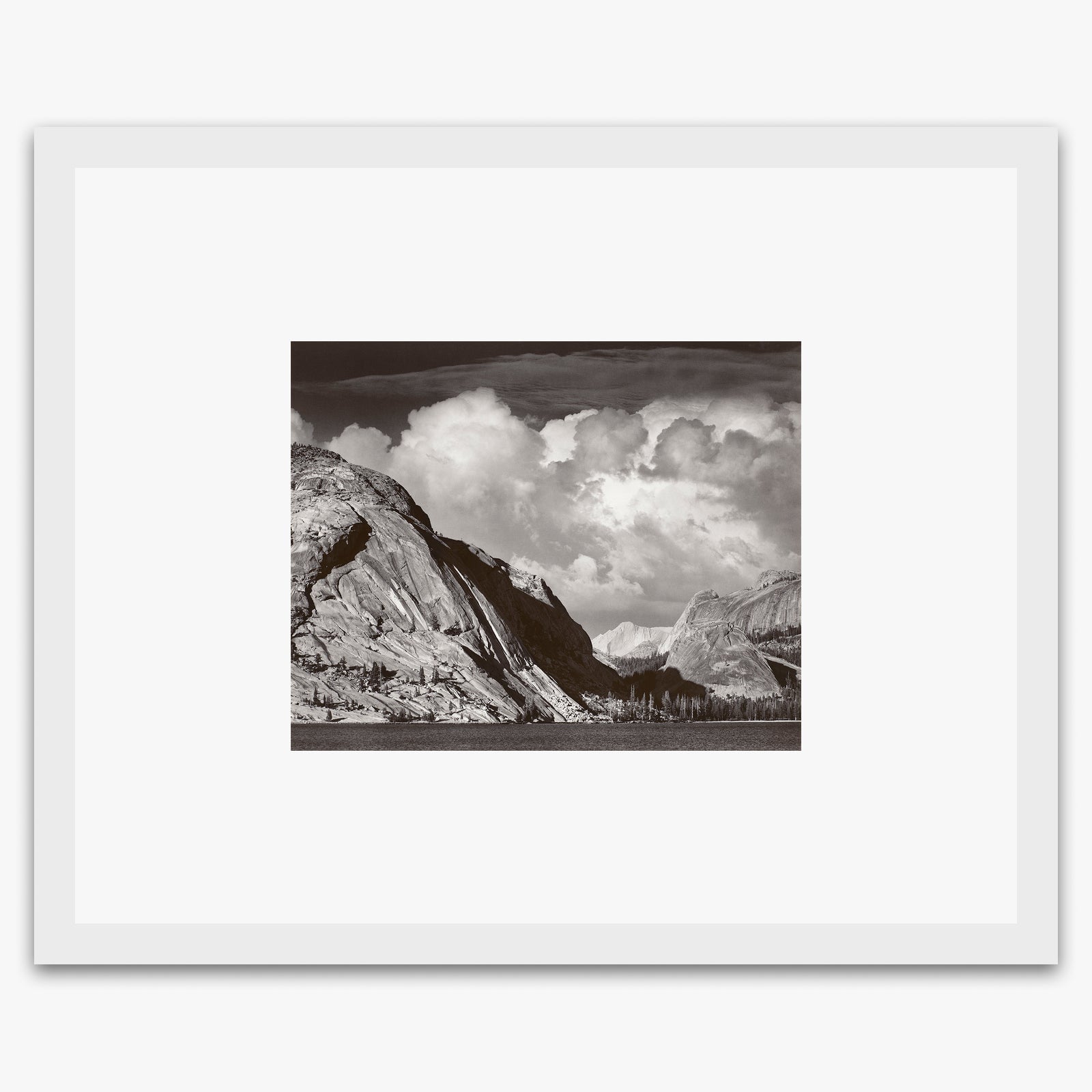 Tenaya Lake, Mt. Conness Shop_Repro_MR The Ansel Adams Gallery Framed Standard 8x10" White Wood