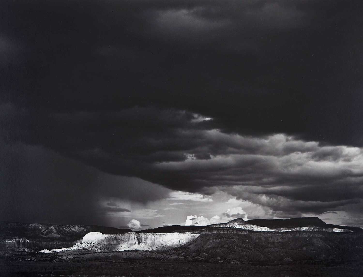 Thunderstorm, Ghost Ranch Hills, Chama explore photographs The Ansel Adams Gallery 