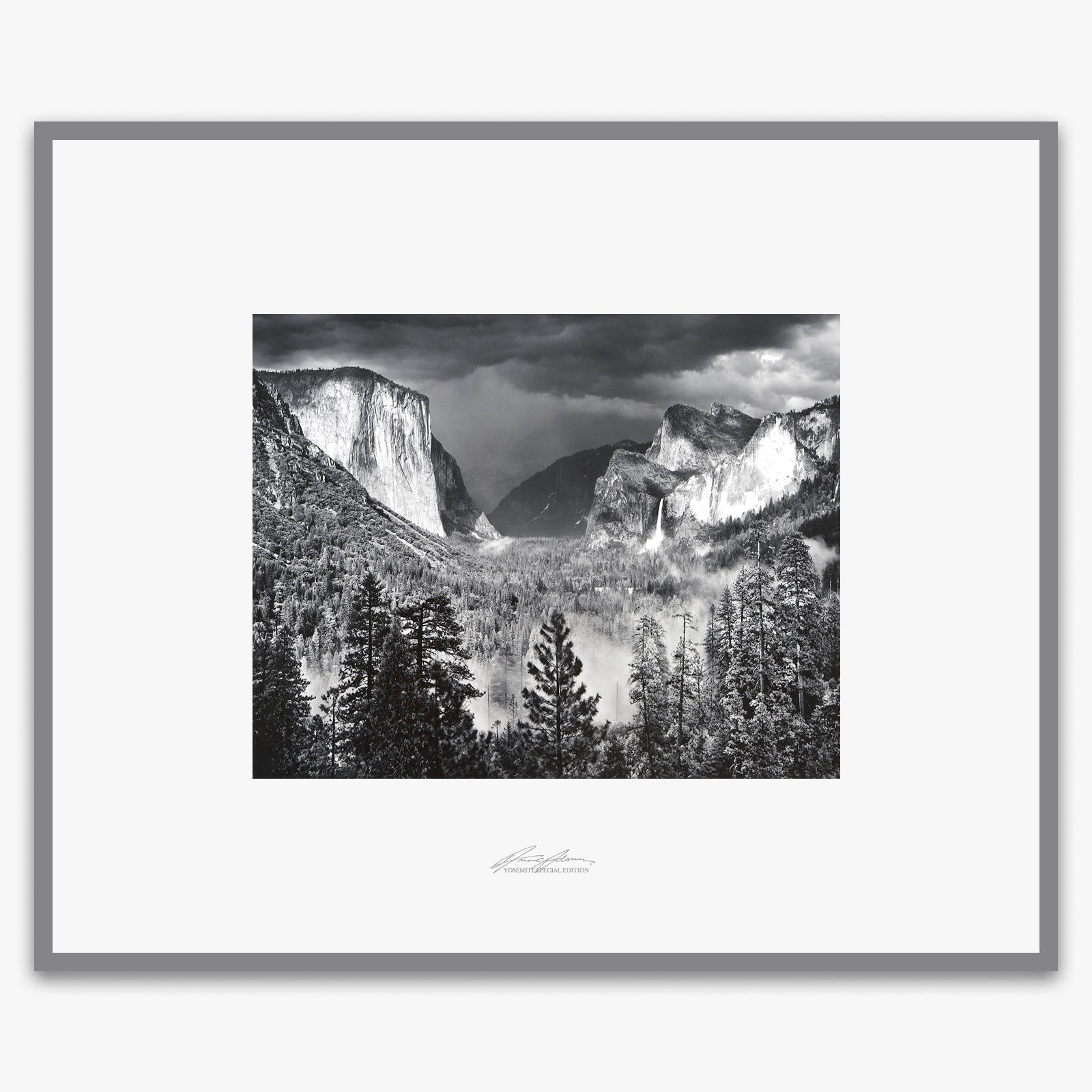 Thunderstorm, Yosemite Valley Shop_Repro_SEP The Ansel Adams Gallery Framed Standard Premium Gray Welded Frame 