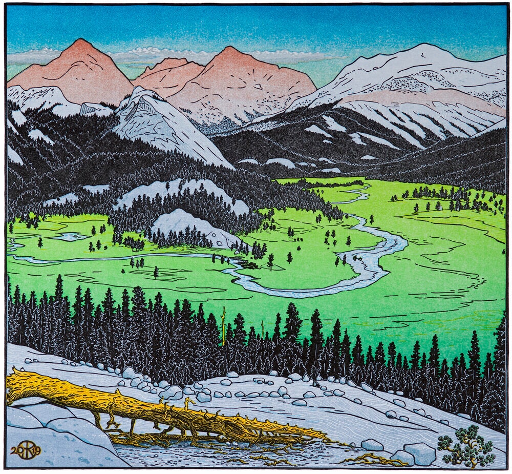 Tuolumne Meadows from Pothole Dome Shop Tom Killion 