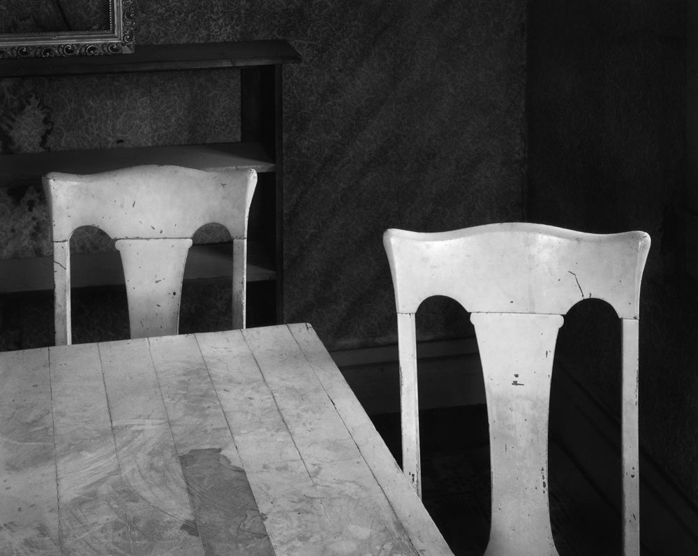 Two Chairs, Bodie, California 1977 by John Sexton – The Ansel