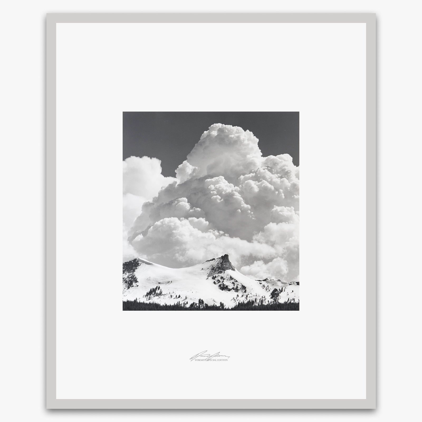 Unicorn Peak, Thunderclouds Shop_Repro_SEP The Ansel Adams Gallery Framed Standard German Silver Metal 
