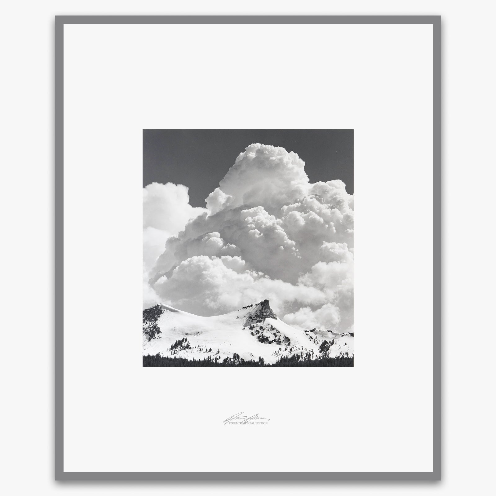 Unicorn Peak, Thunderclouds Shop_Repro_SEP The Ansel Adams Gallery Framed Standard Premium Gray Welded Frame 