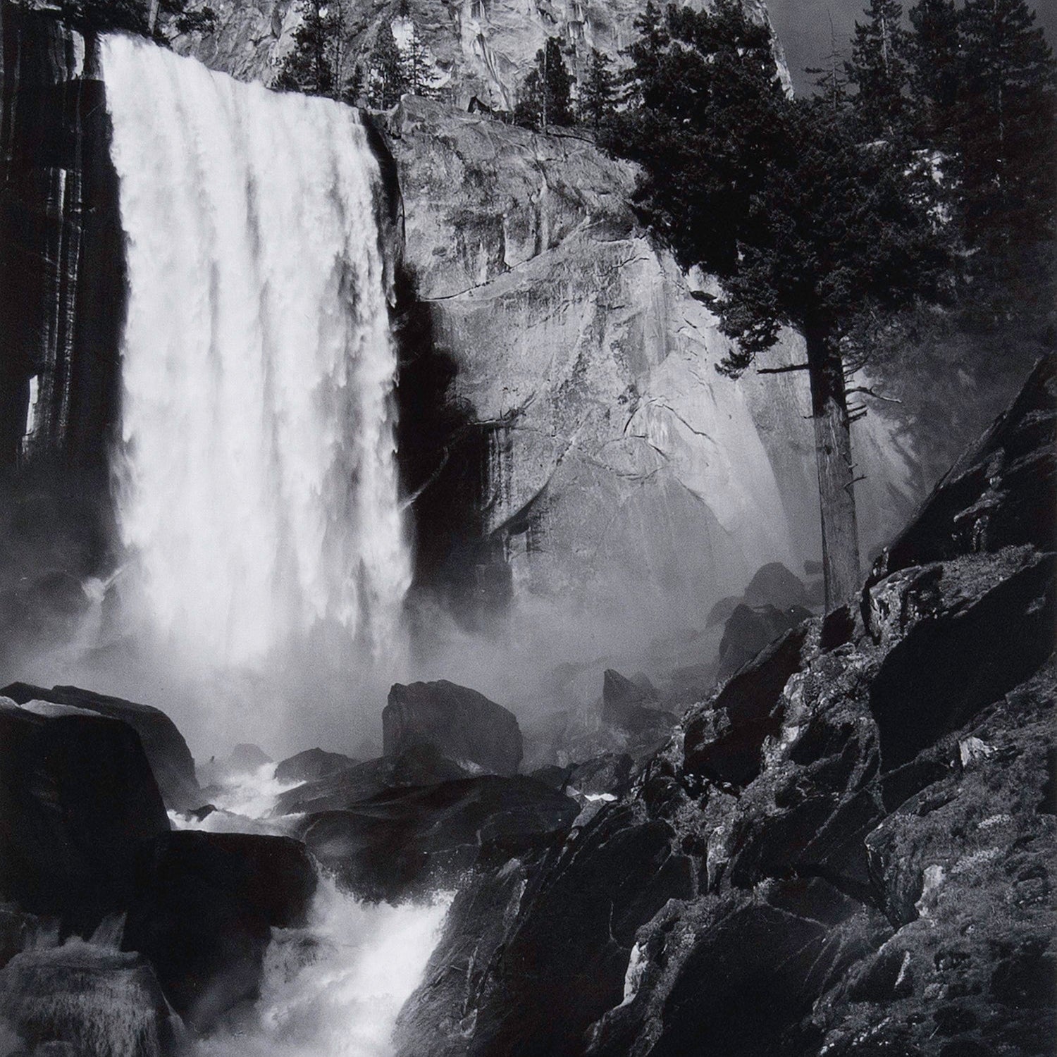 Vernal Fall Original Photograph Ansel Adams 