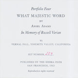 Vernal Fall Original Photograph Ansel Adams 