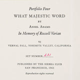 Vernal Fall Original Photograph Ansel Adams 