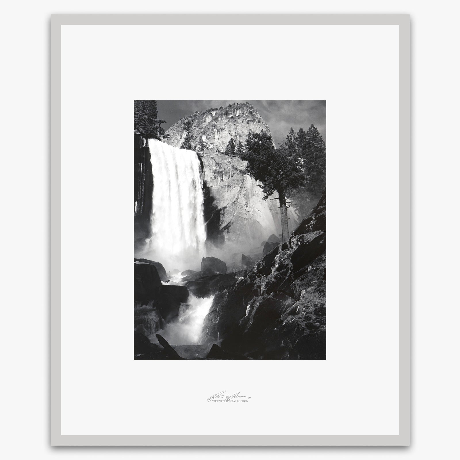 Vernal Fall Shop_Repro_SEP The Ansel Adams Gallery Framed Standard German Silver Metal 