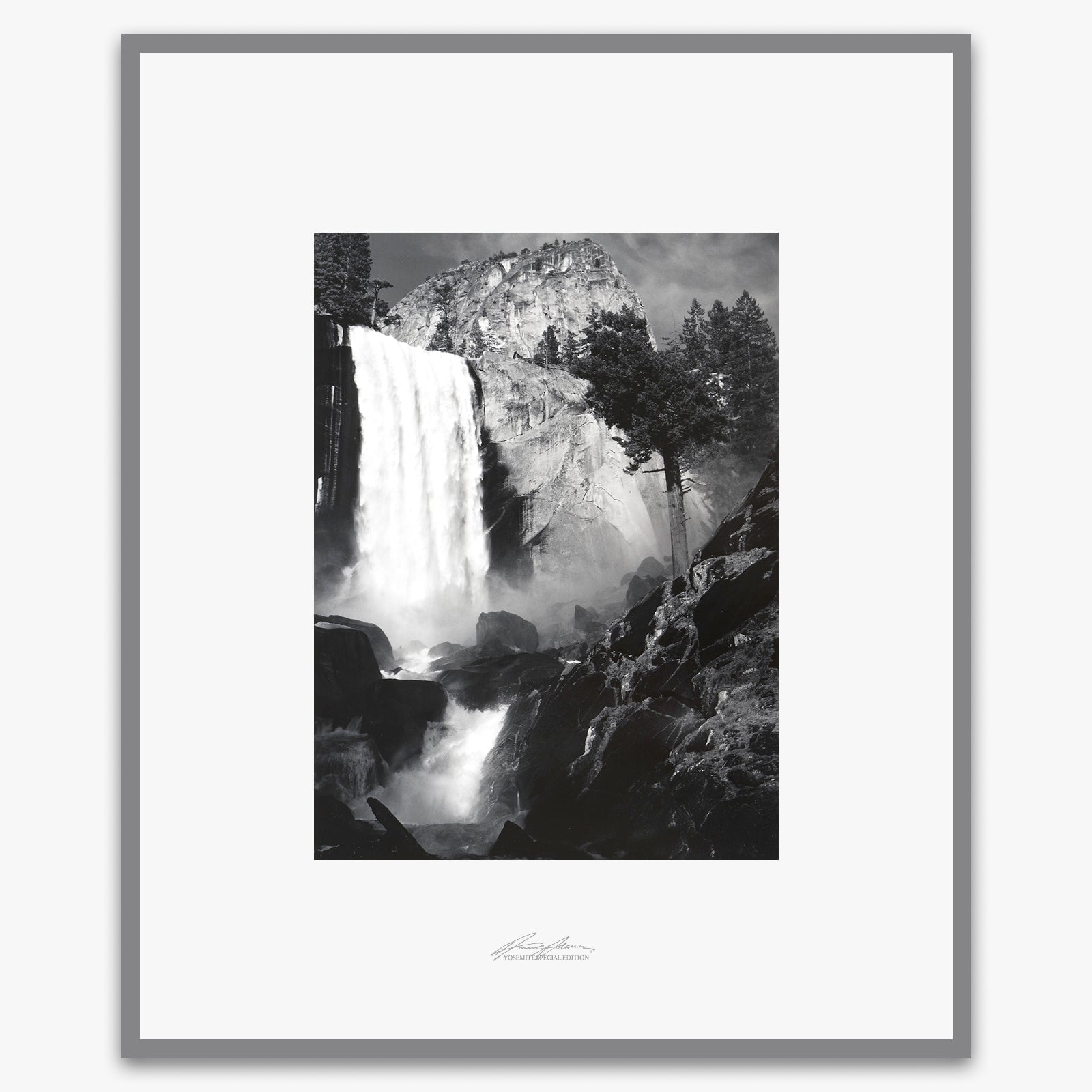 Vernal Fall Shop_Repro_SEP The Ansel Adams Gallery Framed Standard Premium Gray Welded Frame 