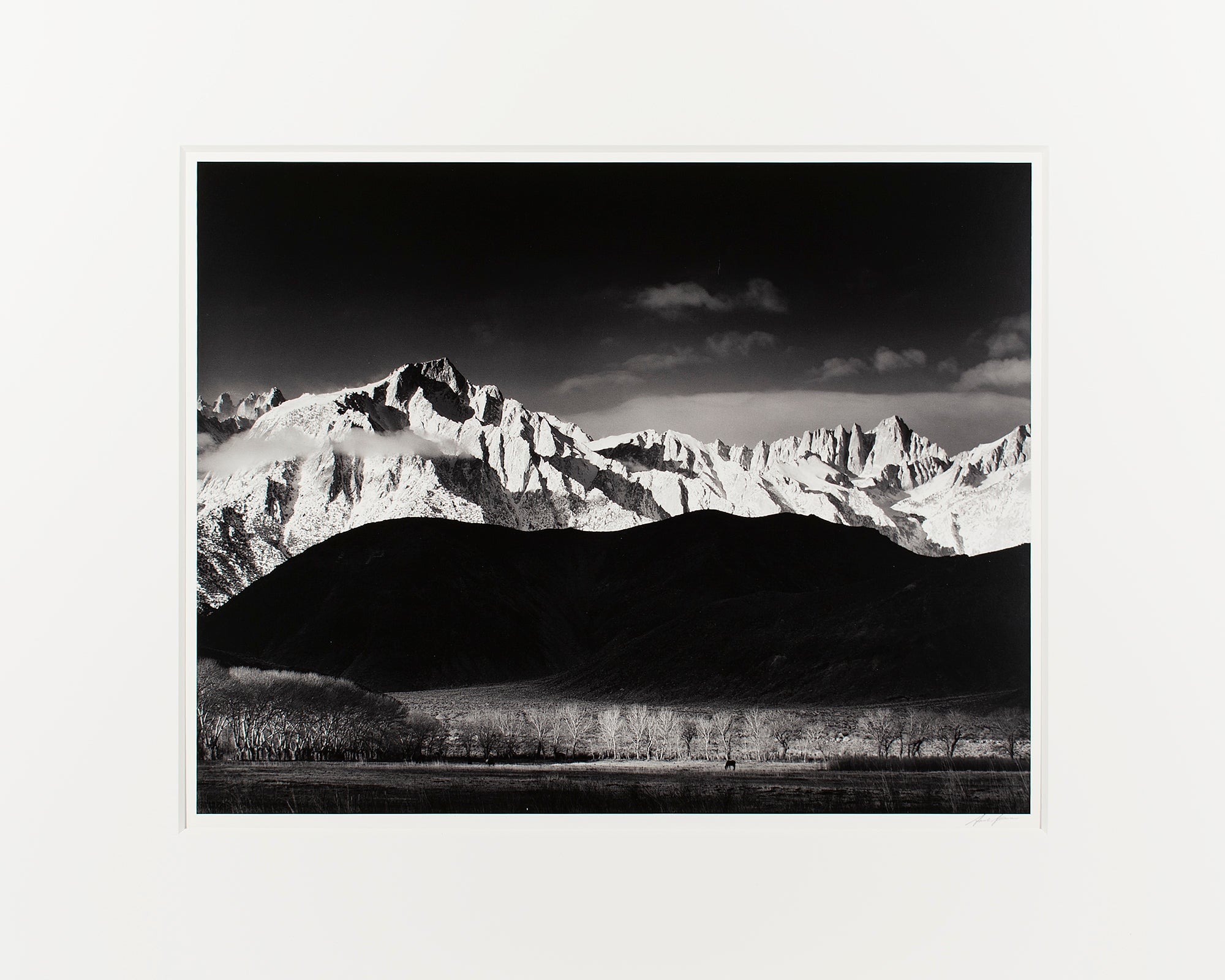 Winter Sunrise, Sierra Nevada from Lone Pine Original Photograph Ansel Adams 