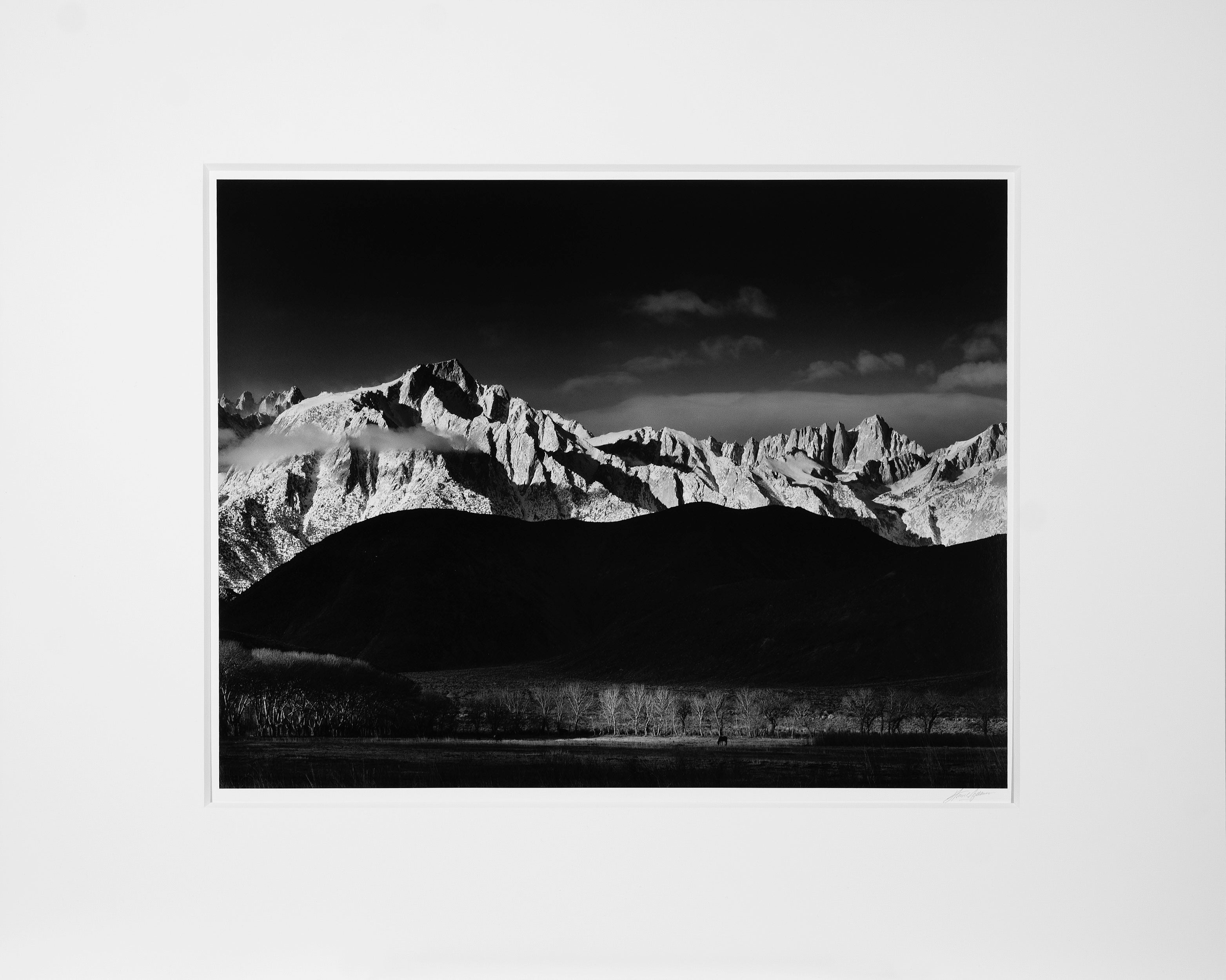 Winter Sunrise, Sierra Nevada from Lone Pine Original Photograph Ansel Adams 