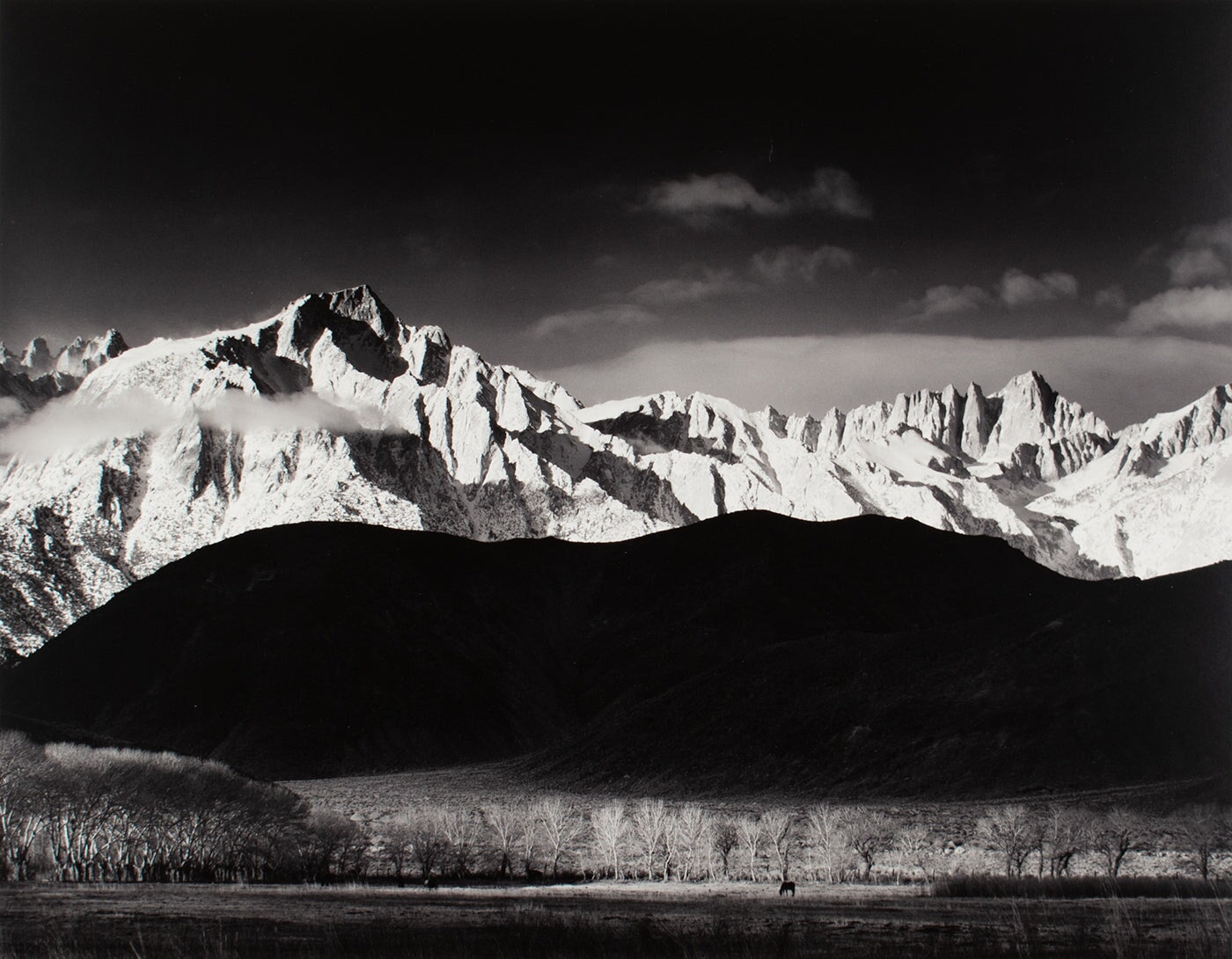 Winter Sunrise, Sierra Nevada from Lone Pine Original Photograph Ansel Adams 