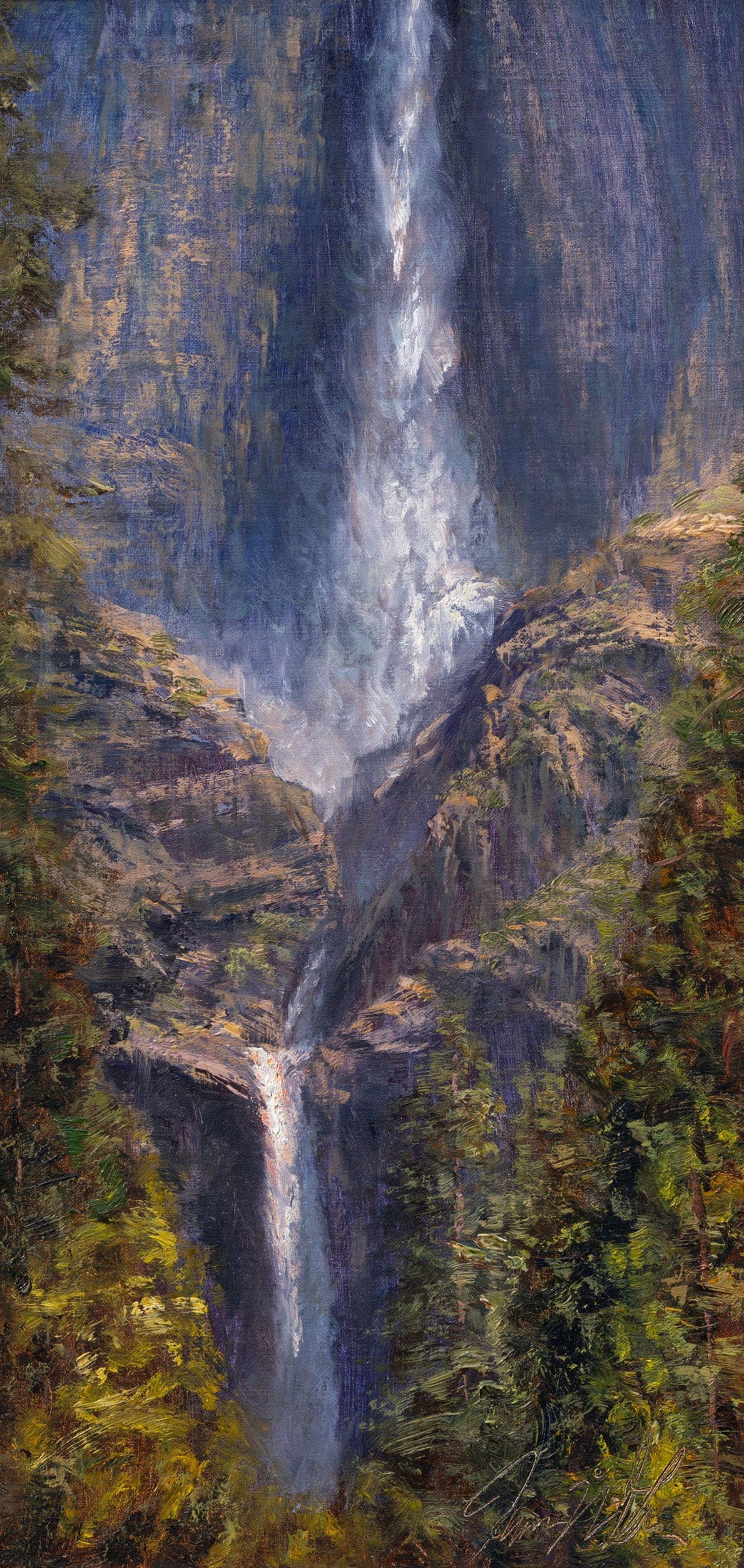 Yosemite Falls from the Lower Falls Trail Shop_Represented_Artist James McGrew 