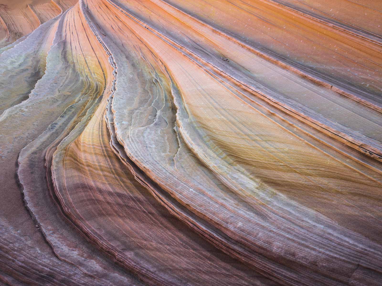Colorful Layered Striations, Paria Wilderness, Utah Shop Charles Cramer 