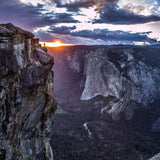 Alex Honnold on Taft Point <b>CONTEMPORARY ART</b> Jimmy Chin 12x18 