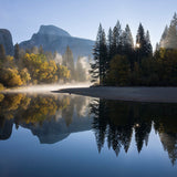Autumn Sunrise, Half Dome and the Merced River, Yosemite.
