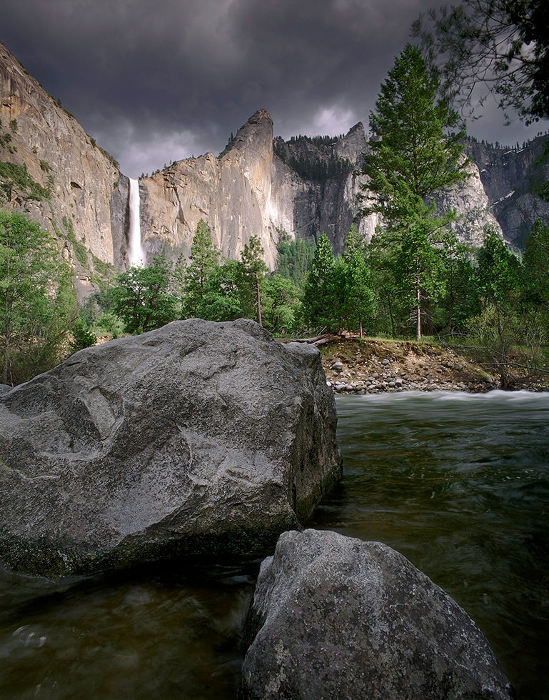 Bridalveil Fall, Stormlight, Yosemite