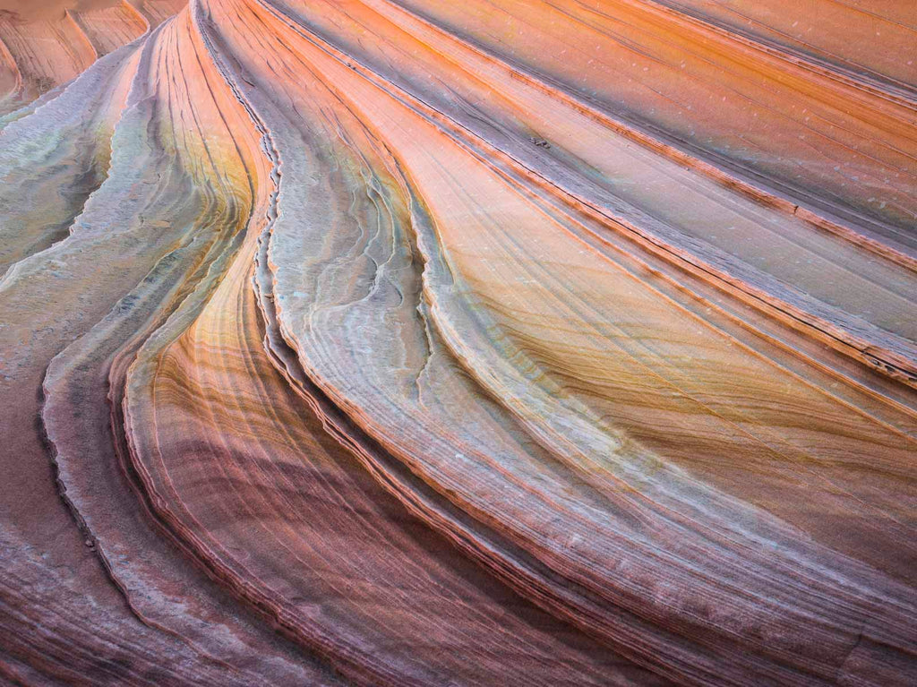 Colorful Layered Striations, Paria Wilderness, Utah
