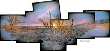 Dawn at Mono Lake in Winter.