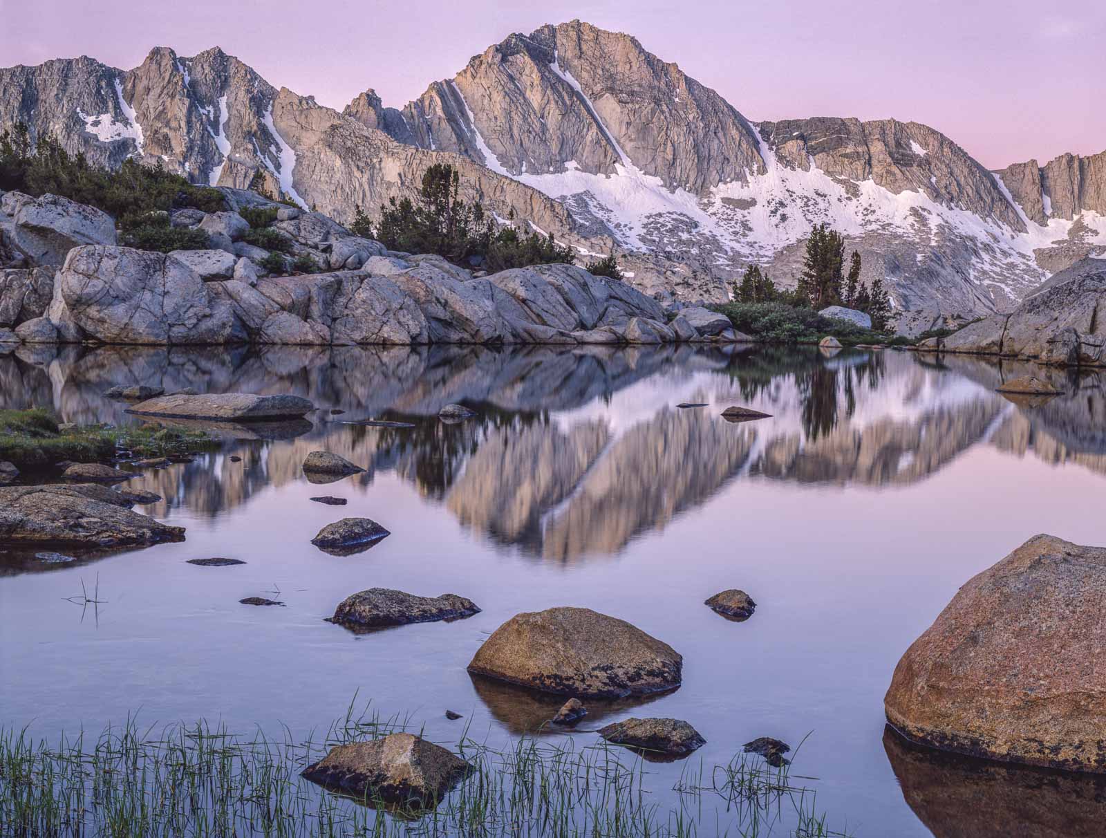 Dawn, Lake, Dusy Basin Shop Charles Cramer 