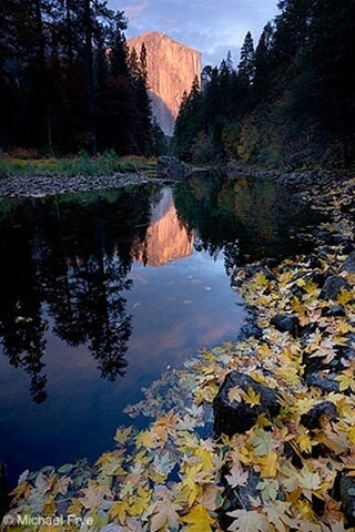 El Capitan and Merced River, Autumn, Yosemite National Park, CA.