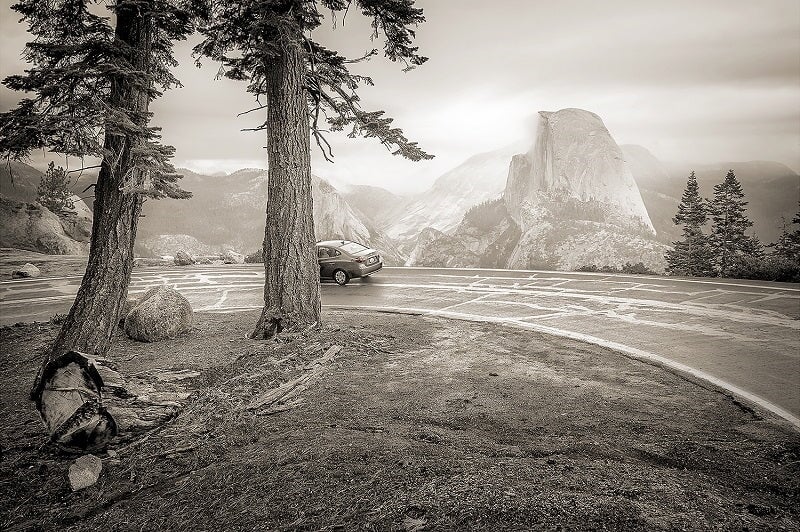 Half Car from the Glacier Point Road.