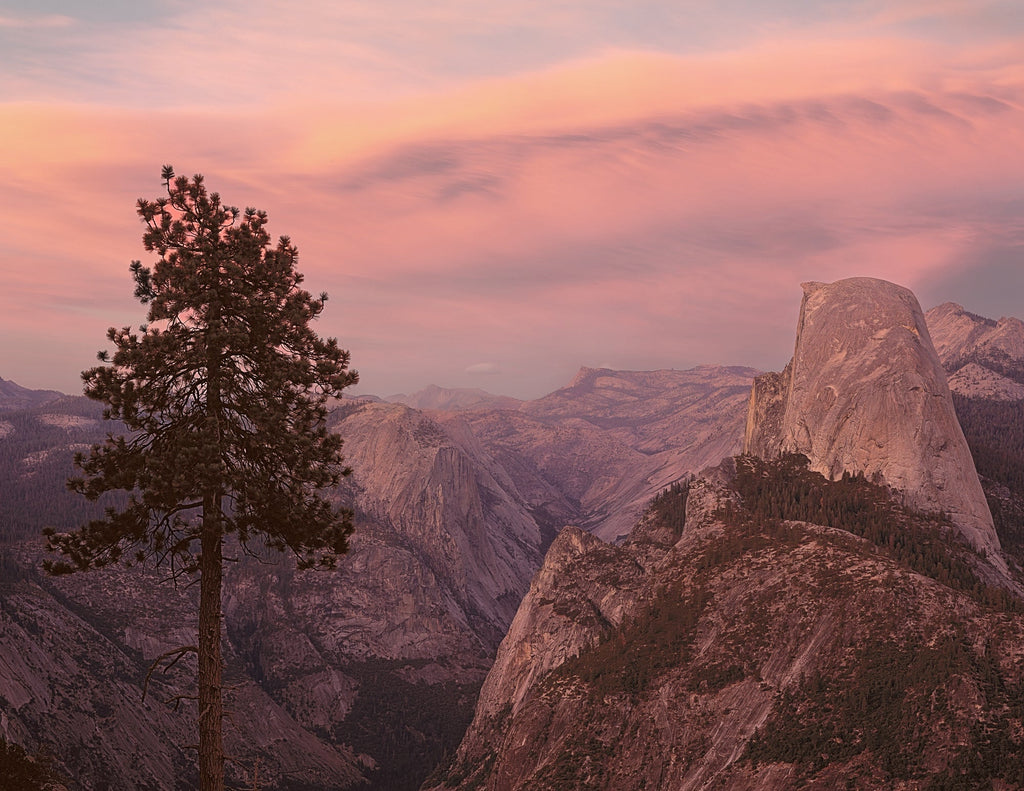 Half Dome and Tenaya Canyon at sunset from Washburn Point,  Yosemite National Park, California  1996