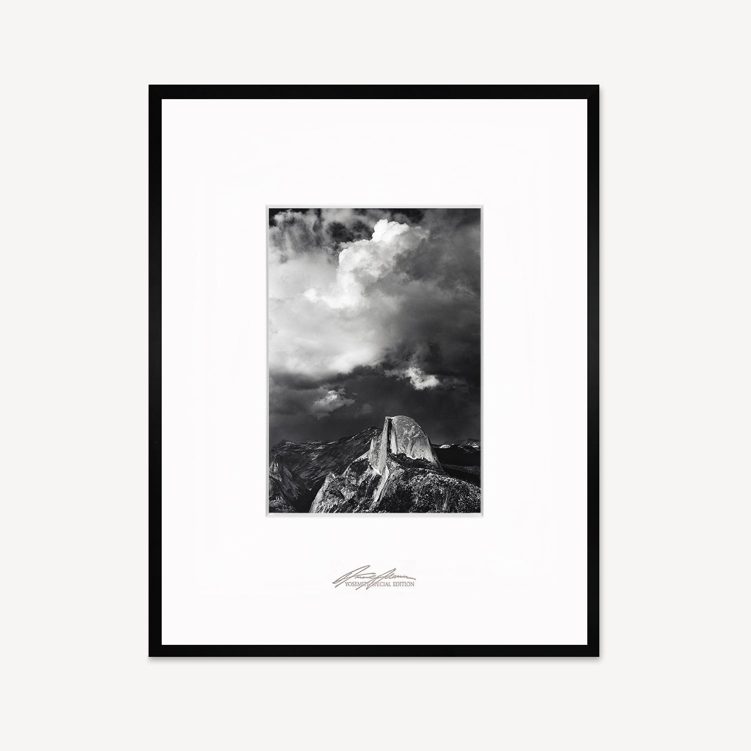 Large Vintage 1985 Ansel Adams Half Dome Yosemite Photograph