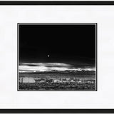 Moonrise, Hernandez Shop Ansel Adams Black Wood 