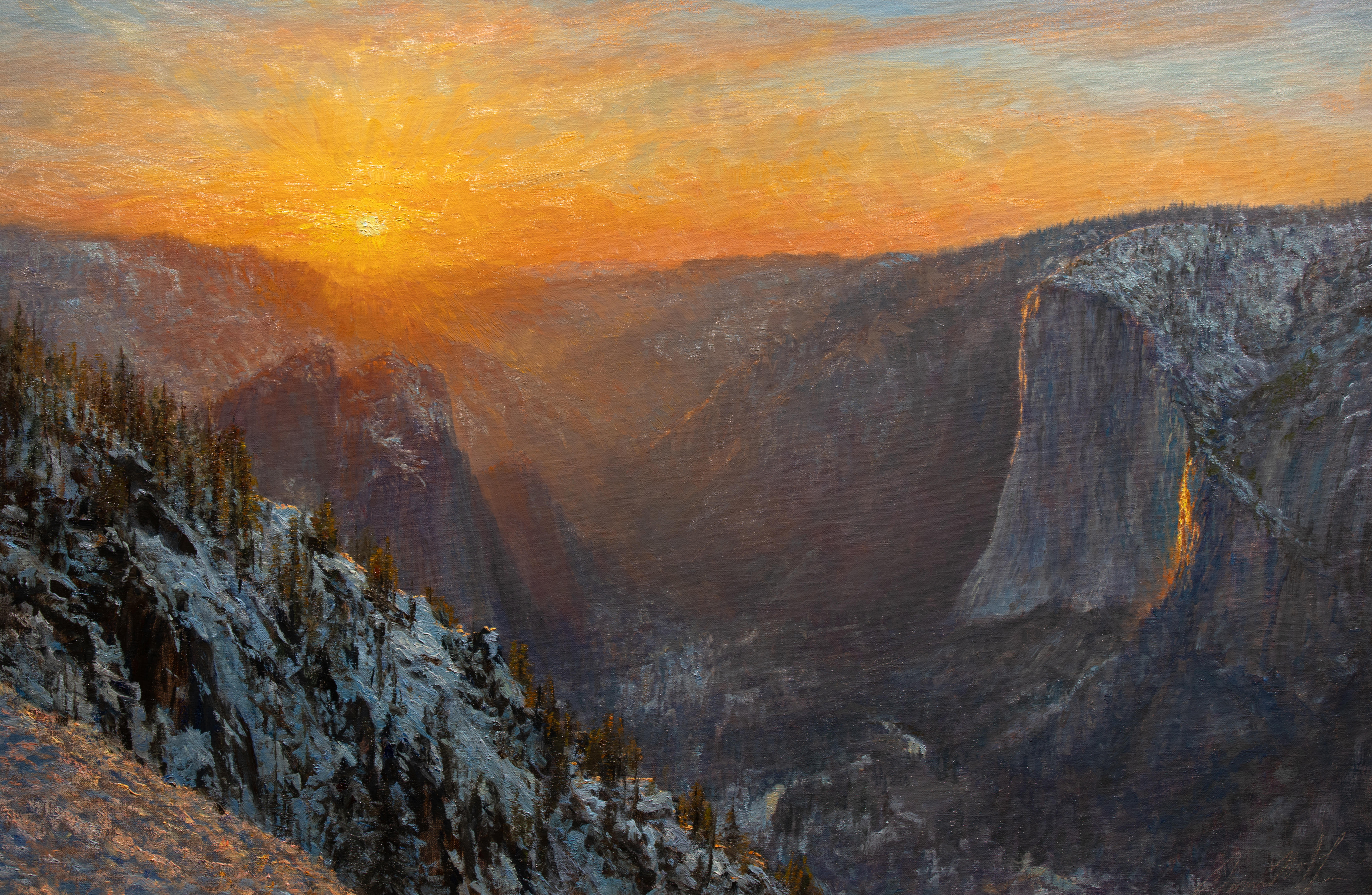 Wilderness Winter Sunset of the Edge Shop James McGrew 