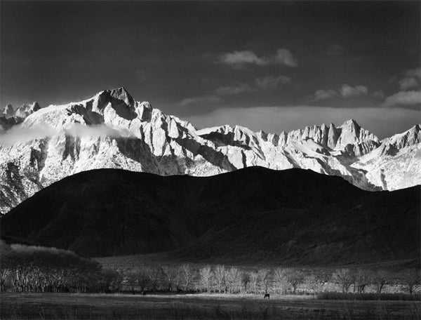 Winter Sunrise, Sierra Nevada from Lone Pine by Ansel Adams – The