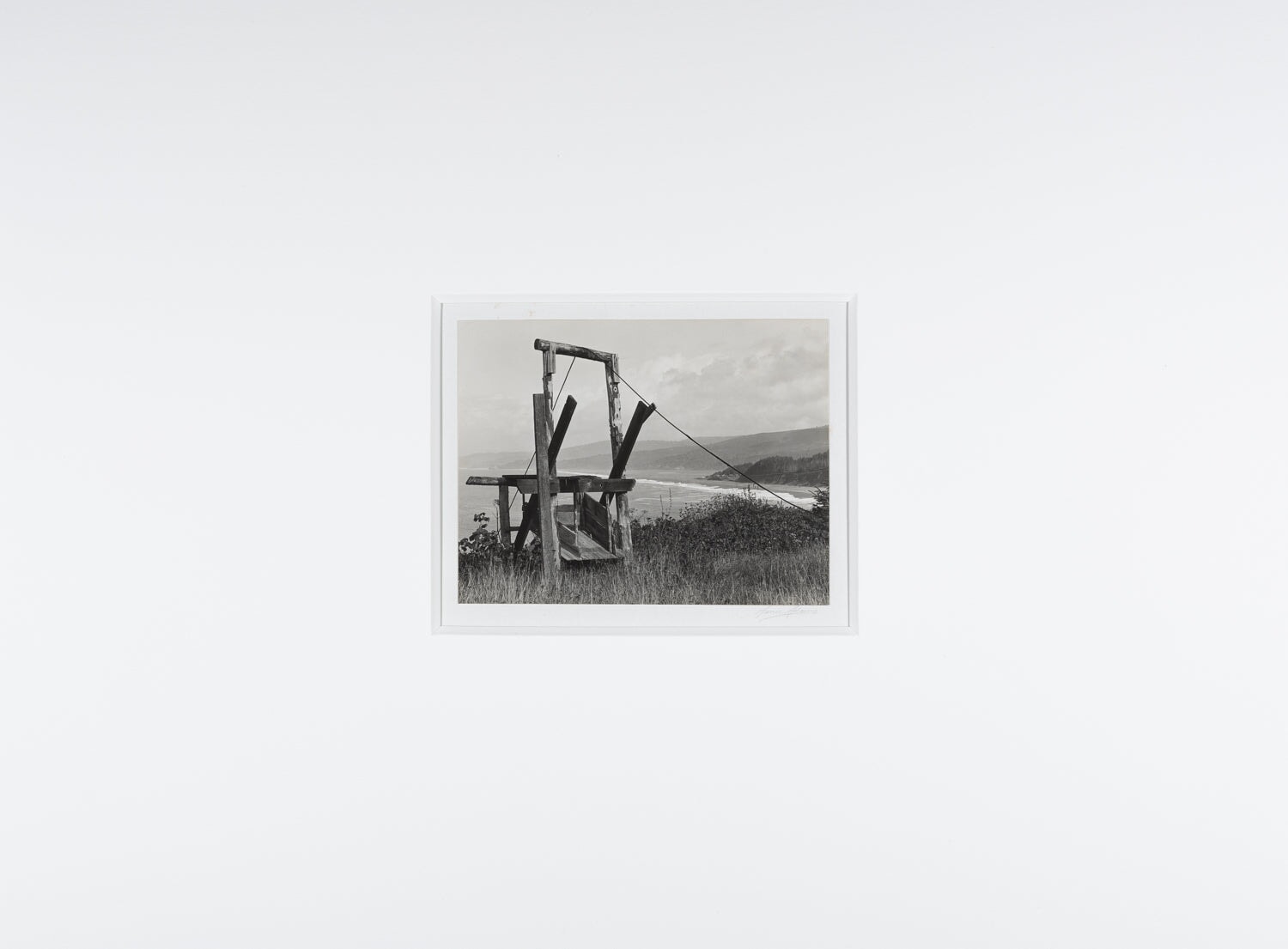 Wooden Derrick, Mendocino Original Photograph Ansel Adams 