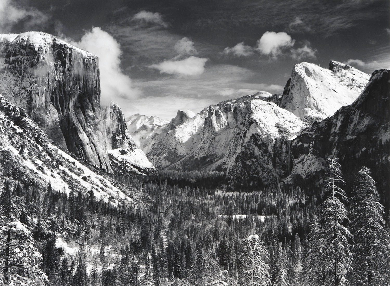 Yosemite Valley Winter.